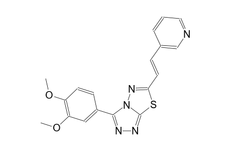 [1,2,4]triazolo[3,4-b][1,3,4]thiadiazole, 3-(3,4-dimethoxyphenyl)-6-[(E)-2-(3-pyridinyl)ethenyl]-