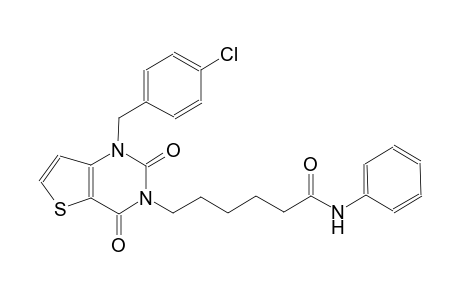 6-(1-(4-chlorobenzyl)-2,4-dioxo-1,4-dihydrothieno[3,2-d]pyrimidin-3(2H)-yl)-N-phenylhexanamide
