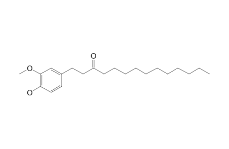 1-(4-Hydroxy-3-methoxyphenyl)tetradecan-3-one