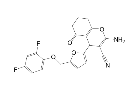 2-amino-4-{5-[(2,4-difluorophenoxy)methyl]-2-furyl}-5-oxo-5,6,7,8-tetrahydro-4H-chromene-3-carbonitrile
