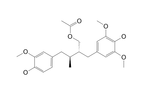 (+)-(8-S,8'-R)-9'-ACETOXY-4,4'-DIHYDROXY-3,3',5'-TRIMETHOXYLIGNAN