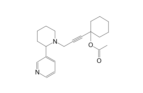 1-{3-[2-(3-pyridinyl)-1-piperidinyl]-1-propynyl}cyclohexyl acetate