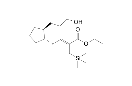 (Z)-4-[(1S,2S)-2-(3-hydroxypropyl)cyclopentyl]-2-(trimethylsilylmethyl)-2-butenoic acid ethyl ester