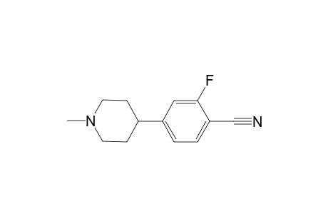 2-Fluoro-4-(1-methylpiperidin-4-yl)benzonitrile