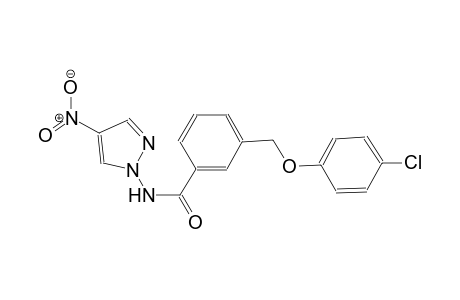 3-[(4-chlorophenoxy)methyl]-N-(4-nitro-1H-pyrazol-1-yl)benzamide