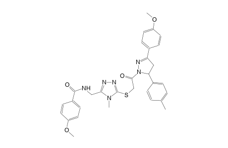 benzamide, N-[[5-[[2-[4,5-dihydro-3-(4-methoxyphenyl)-5-(4-methylphenyl)-1H-pyrazol-1-yl]-2-oxoethyl]thio]-4-methyl-4H-1,2,4-triazol-3-yl]methyl]-4-methoxy-