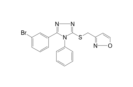 3-[[5-(3-bromophenyl)-4-phenyl-1,2,4-triazol-3-yl]sulfanylmethyl]-1,2-oxazole