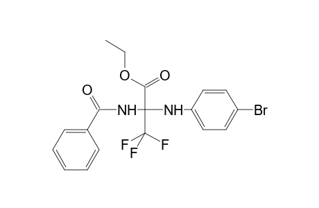 Ethyl 2-[(4-bromophenyl)amino]-3,3,3-trifluoro-2-(phenylformamido)propanoate