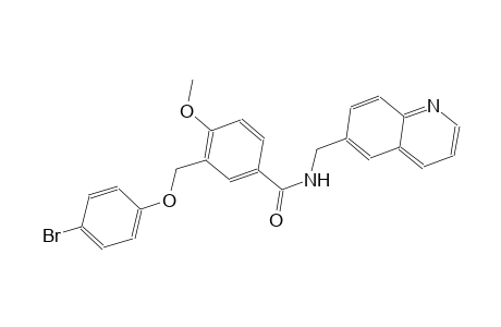 3-[(4-bromophenoxy)methyl]-4-methoxy-N-(6-quinolinylmethyl)benzamide