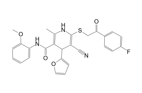 3-pyridinecarboxamide, 5-cyano-6-[[2-(4-fluorophenyl)-2-oxoethyl]thio]-4-(2-furanyl)-1,4-dihydro-N-(2-methoxyphenyl)-2-methyl-