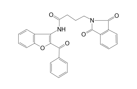 4-[1,3-bis(oxidanylidene)isoindol-2-yl]-N-[2-(phenylcarbonyl)-1-benzofuran-3-yl]butanamide