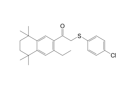 2-[(p-chlorophenyl)thio]-3'-ethyl-5',6',7',8'-tetrahydro-5',5',8',8'-tetramethyl-2'-acetonaphthone
