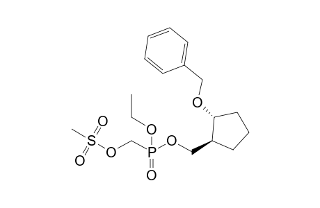(+-)-trans-2'-Benzyloxycyclopentylmethyl Ethyl Methanesulfonyloxymethylphosphonate