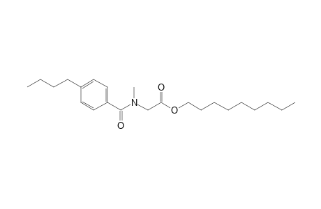 Sarcosine, N-(4-butylbenzoyl)-, nonyl ester