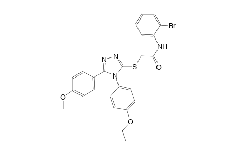 N-(2-bromophenyl)-2-{[4-(4-ethoxyphenyl)-5-(4-methoxyphenyl)-4H-1,2,4-triazol-3-yl]sulfanyl}acetamide