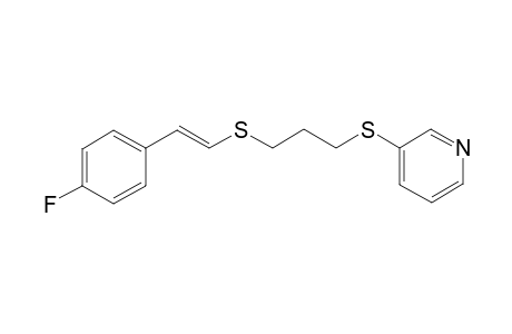 (E/Z)-3-((3-((4-Fluorostyryl)thio)propyl)thio)pyridine