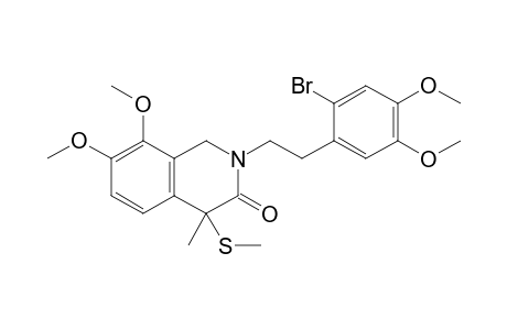 2-[2-(2-bromanyl-4,5-dimethoxy-phenyl)ethyl]-7,8-dimethoxy-4-methyl-4-methylsulfanyl-1H-isoquinolin-3-one