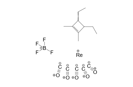 Pentacarbonyl[ethyl(dimethyl)-4-ethyliden-1-cyclobuten]rhenium tetrafluoroborate