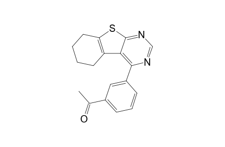 1-[3-(5,6,7,8-Tetrahydrobenzothieno[2,3-d]pyrimidin-4-yl)phenyl]ethanone