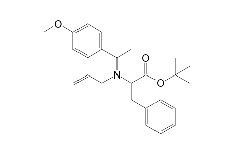 t-Butyl 2-{N-[1'-(p-methoxyphenyl)ethyl]-N-allylamino}-3-phenylpropanoate