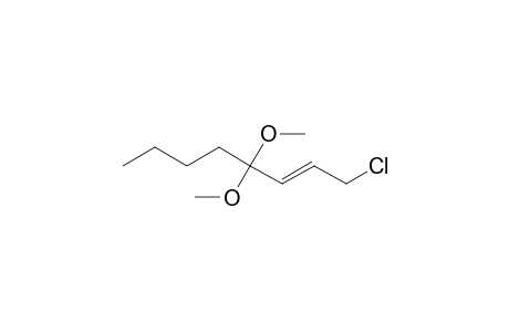 (2E)-1-Chloro-4,4-dimethoxyoct-2-ene