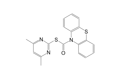 S-(4,6-dimethyl-2-pyrimidinyl) 10H-phenothiazine-10-carbothioate