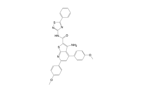 thieno[2,3-b]pyridine-2-carboxamide, 3-amino-4,6-bis(4-methoxyphenyl)-N-(5-phenyl-1,2,4-thiadiazol-3-yl)-