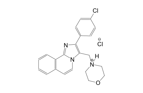 morpholinium, 4-[[2-(4-chlorophenyl)imidazo[2,1-a]isoquinolin-3-yl]methyl]-, chloride