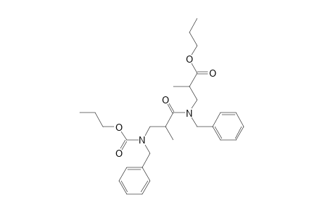 .beta.-ala-.beta.-ala, N,N'-Dibenzyl-2,2'-dimethyl-N-(N-propyloxycarbonyl)-, N-propyl ester (isomer 1)