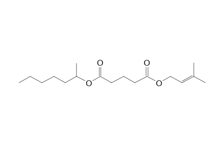 Glutaric acid, 3-methylbut-2-en-1-yl 2-heptyl ester