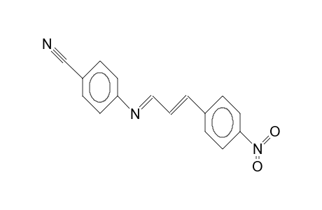 4-Cyano-N-(3-[4-nitro-phenyl]-2-propen-1-ylidene)-aniline