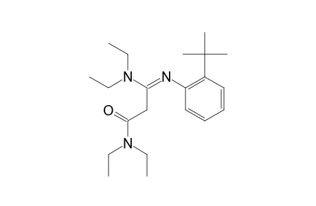N,N-DIETHYL-3-(DIETHYLAMINO)-3-((2-TERT.-BUTYLPHENYL)-IMINO)-PROPANAMIDE