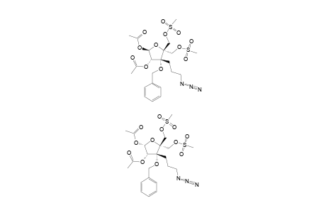 3-C-(3-AZIDOPROPYL)-1,2-DI-O-ACETYL-3-O-BENZYL-5-O-MESYL-4-C-MESYLOXYMETHYL-D-ERYTHRO-PENTOFURANOSE