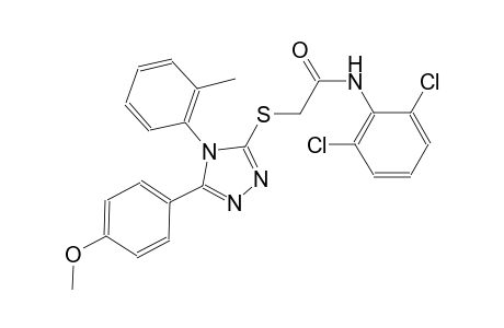 N-(2,6-dichlorophenyl)-2-{[5-(4-methoxyphenyl)-4-(2-methylphenyl)-4H-1,2,4-triazol-3-yl]sulfanyl}acetamide