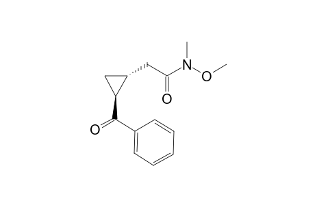 2-[(1R,2S)-2-benzoylcyclopropyl]-N-methoxy-N-methyl-acetamide
