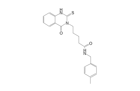 N-(4-methylbenzyl)-5-(4-oxo-2-thioxo-1,4-dihydro-3(2H)-quinazolinyl)pentanamide