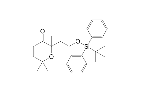 2,2,6-Trimethyl-6-[2-(tert-butyldiphenylsiloxy)ethyl]-5,6-dihydro-2H-pyran-5-one