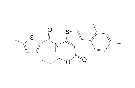 propyl 4-(2,4-dimethylphenyl)-2-{[(5-methyl-2-thienyl)carbonyl]amino}-3-thiophenecarboxylate
