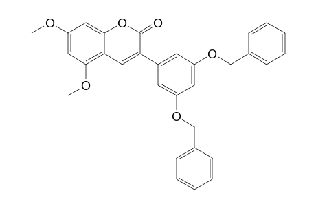 3-(3,5-Dibenzyloxyphenyl)-5,7-dimethoxy-2H-1-benzopyran-2-one