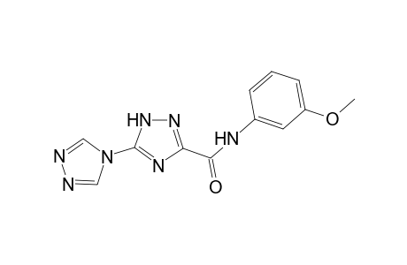 1H-1,2,4-Triazole-3-carboxamide, N-(3-methoxyphenyl)-5-(4H-1,2,4-triazol-4-yl)-