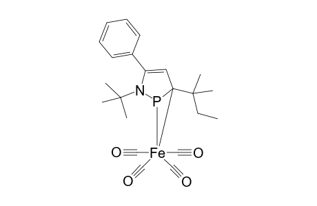 (2.eta.(1)-1-tert-Butyl-3-(1,1-dimethylpropyl)-5-phenyl-1H-1,2-azaphosphole)tetracarbonyliron(0)