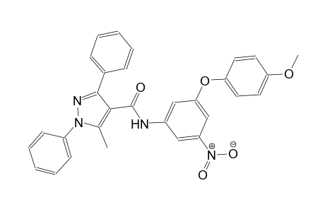 N-[3-(4-methoxyphenoxy)-5-nitrophenyl]-5-methyl-1,3-diphenyl-1H-pyrazole-4-carboxamide