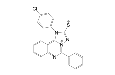 1-(4-Chlorophenyl)-5-phenyl-2-mercapto-1,3,4-triazolo[3,2-c]quinazolin-4-ium