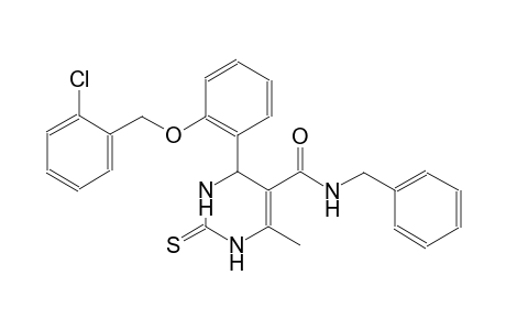 N-benzyl-4-{2-[(2-chlorobenzyl)oxy]phenyl}-6-methyl-2-thioxo-1,2,3,4-tetrahydro-5-pyrimidinecarboxamide