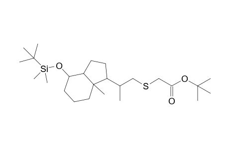 1-Methyl-5-(tert-butyldimethylsiloxy)-9-[3-(t-butyloxycarbonylmethylthio)prop-2-yl]bicyclo[4.3.0]nonane
