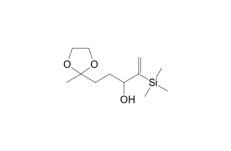6,6-(1,2-Ethanediyldioxy)-3-hydroxy-2-trimethylsilyl-1-heptene