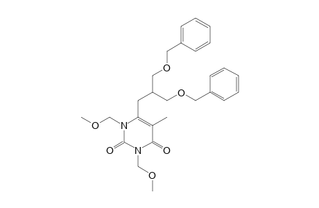 6-[(3-BENZYLOXY-2-BENZYLOXYMETHYL)-PROPYL]-1,3-DIMETHOXYMETHYL-5-METHYL-PYRIMIDIN-2,4-DIONE