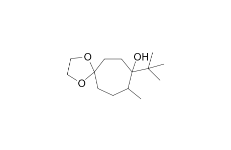 5,5-Ethylenedioxy-1-tert-butyl-2-methylcycloheptanol