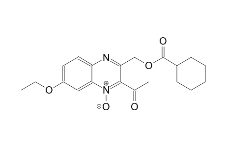 (3-acetyl-6-ethoxy-4-oxido-2-quinoxalinyl)methyl cyclohexanecarboxylate