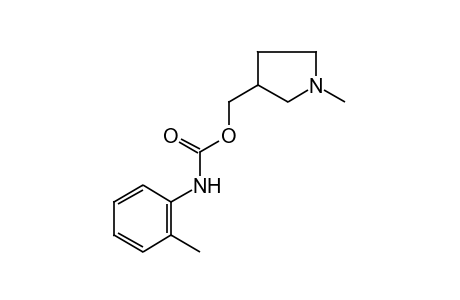 o-METHYLCARBANILIC ACID, (1-METHYL-3-PYRROLIDINYL)METHYL ESTER